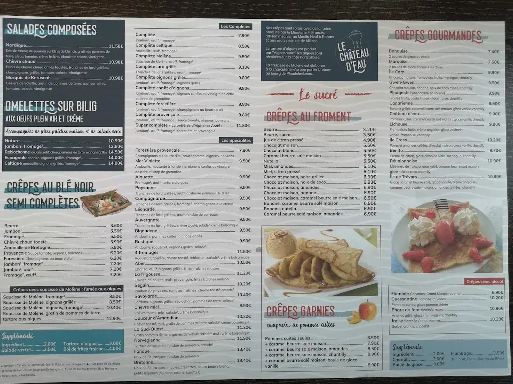 Menü_Crêperie Le Château d'Eau_Ploudalmézeau_Bild_4