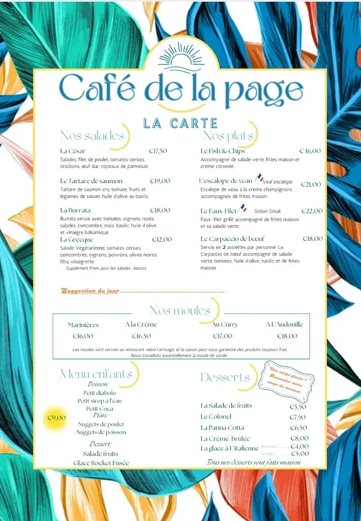 Menü_Café de la plage_Locmaria-Plouzané_Bild_2