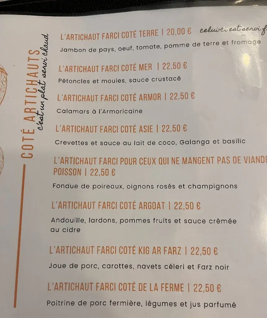 Menu_Dans la Grand Rue Restaurant_Saint-Pol-de-Léon_image_1