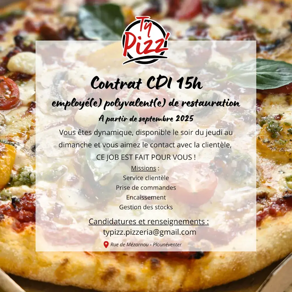 Menu_Pizzeria Ty Pizz'_Plounéventer_image_2