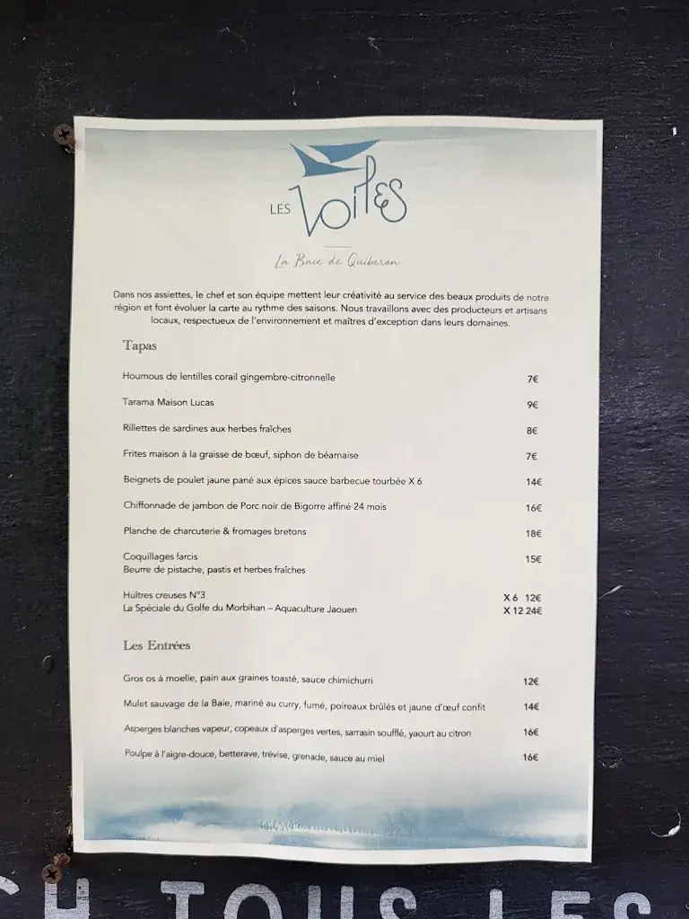 Menü_Les Voiles l Baie de Quiberon_Plouharnel_Bild_2