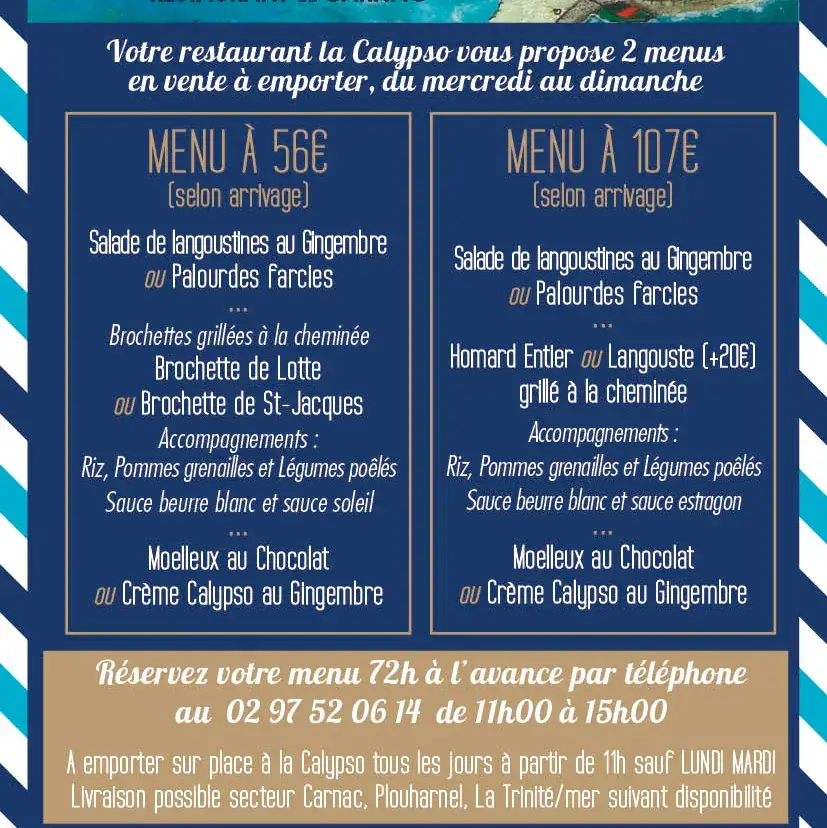 Menu_La Calypso_Carnac_image_1