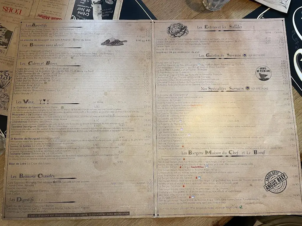 Menu_Chez Auguste Crêperie_Carnac_image_1