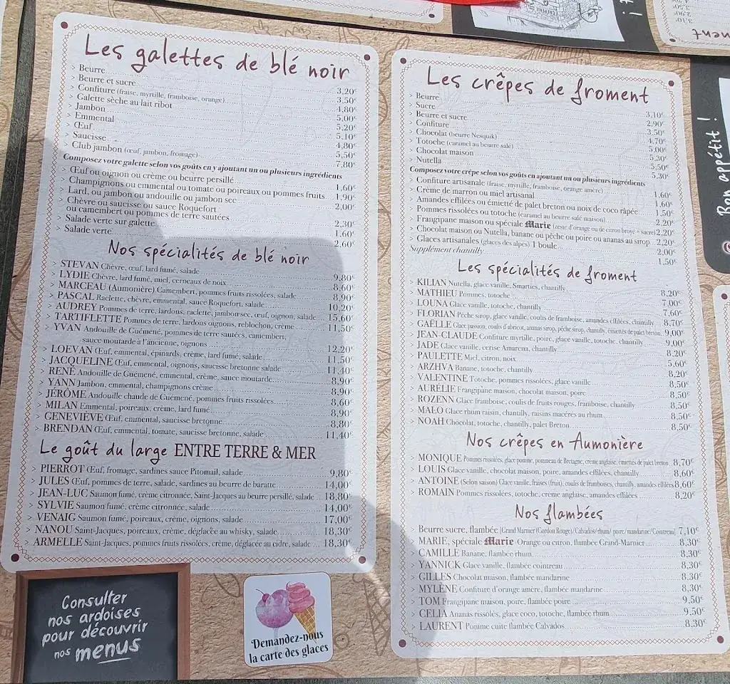 Menu_Chez Marie_Carnac_image_3
