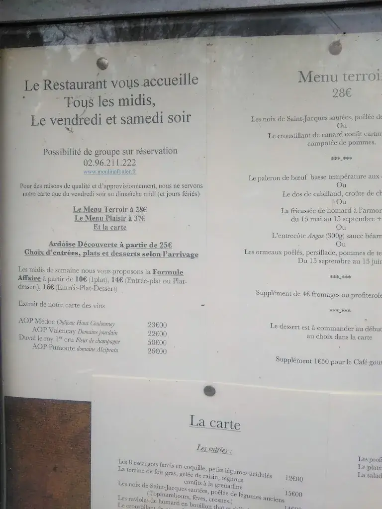 Menu_Le Moulin à Fouler_Ploumagoar_image_2