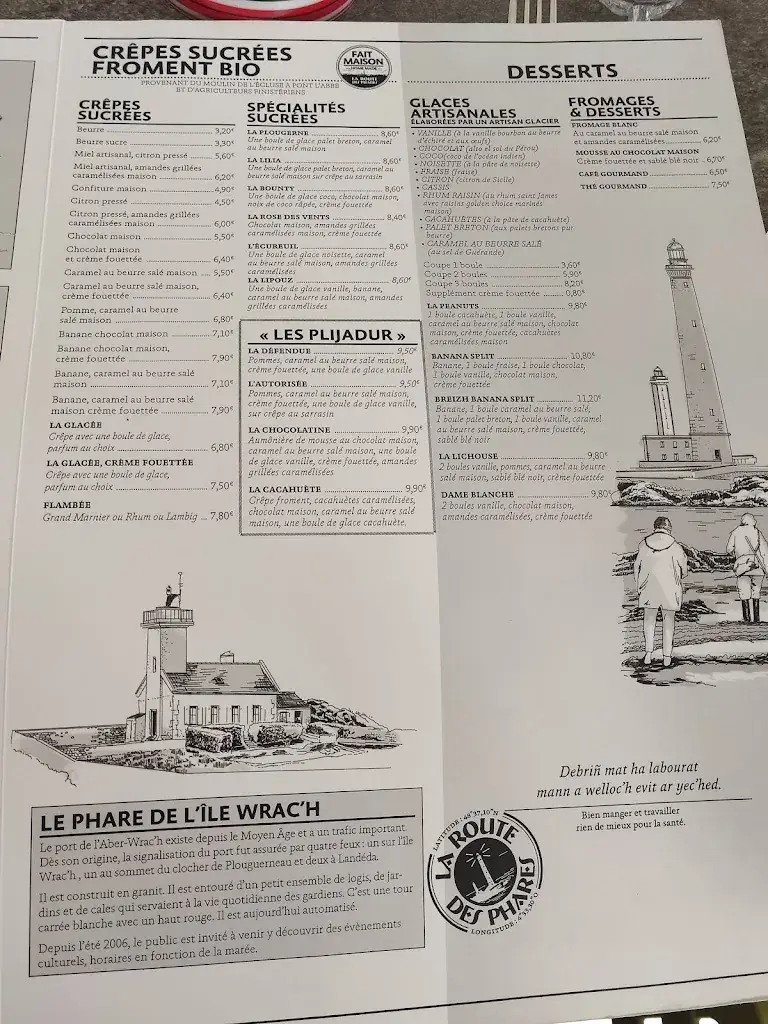 Menu_Crêperie La Route des Phares_Plouguerneau_image_1