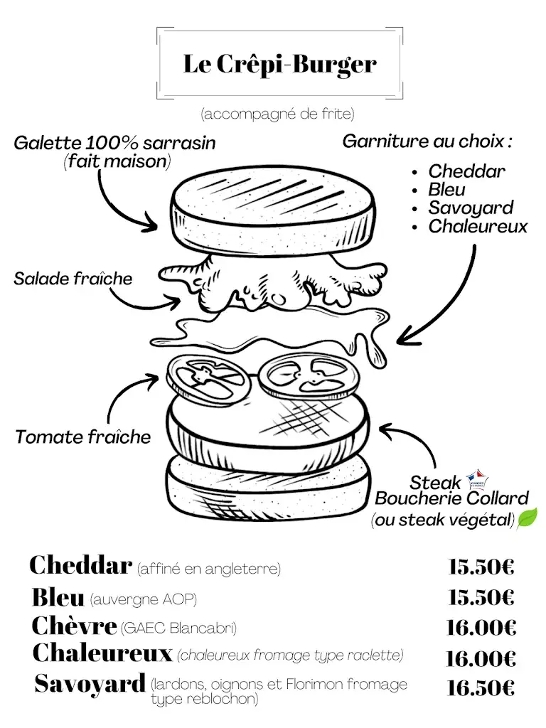 Menu_Restaurant LE CONVIVE. ( restaurant, pizza napolitaine, crêperie, glacier. )_Bourg-Argental_imagen_4