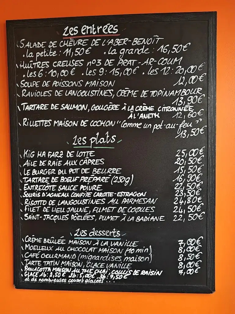 Menu_Restaurant le pot de beurre_Landéda_image_1