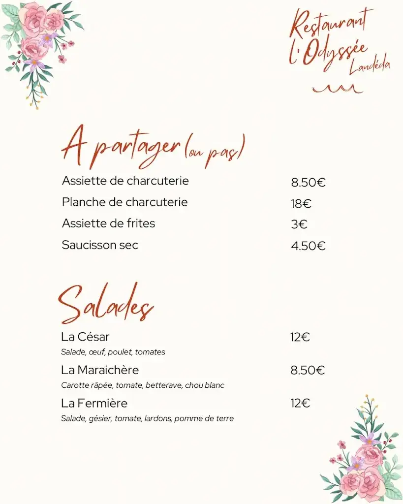 Menu_Restaurant bar l' odyssée_Landéda_image_3
