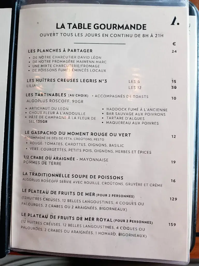 Menu_LA TABLE GOURMANDE DES ANGES_Landéda_image_1