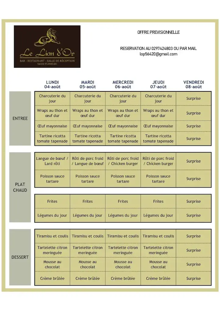 Menu_Le Lion D'or Plumelec_Plumelec_image_2