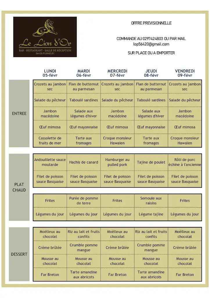 Menu_Le Lion D'or Plumelec_Plumelec_image_3