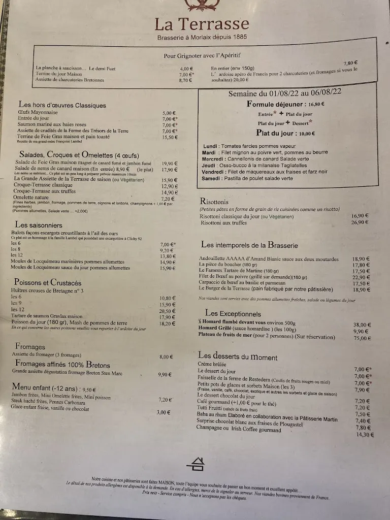 Menu_Le Grand Café de la Terrasse_Morlaix_image_1