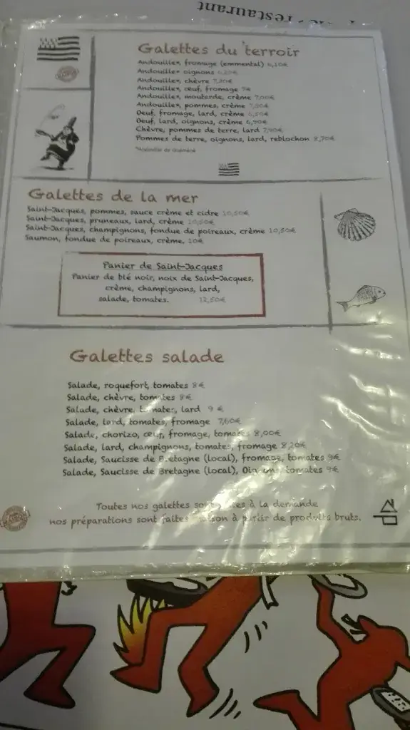 Menu_Crêperie l'Océane_Morlaix_immagine_1
