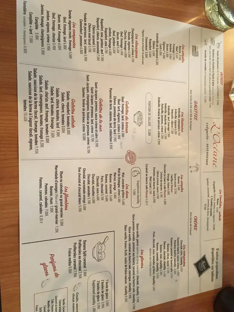 Menu_Crêperie l'Océane_Morlaix_immagine_2