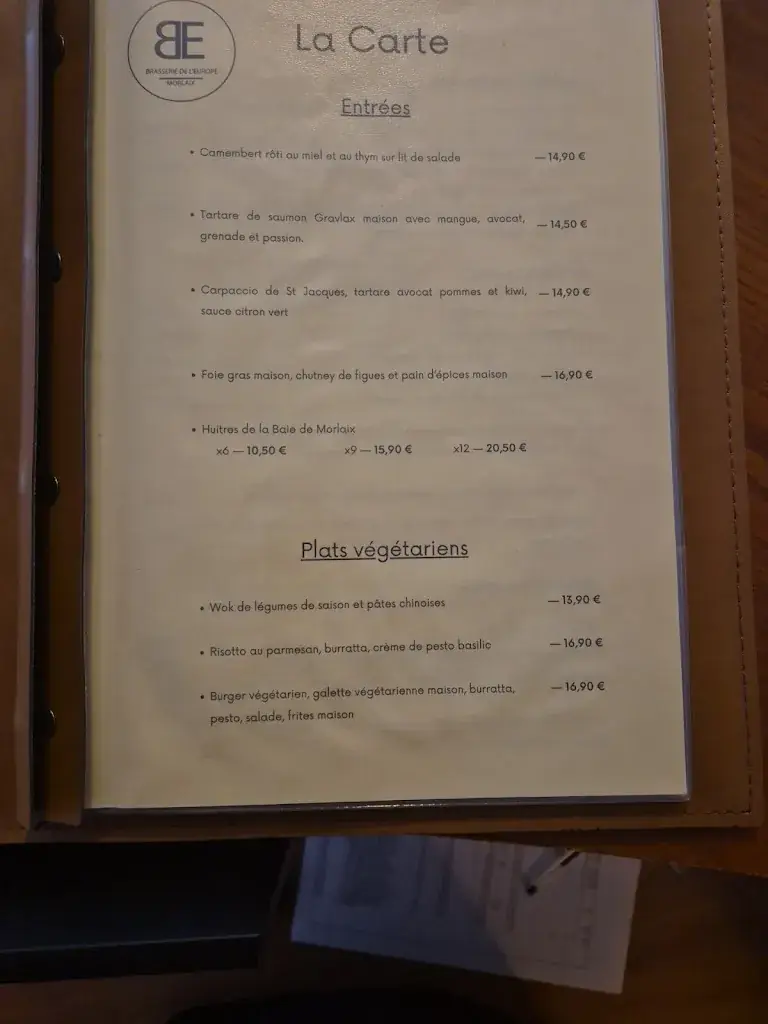 Menu_Brasserie de l'Europe_Morlaix_imagen_2