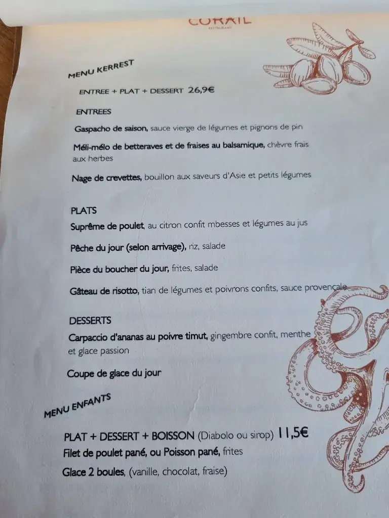 Menu_Corail Restaurant_Plozévet_image_4
