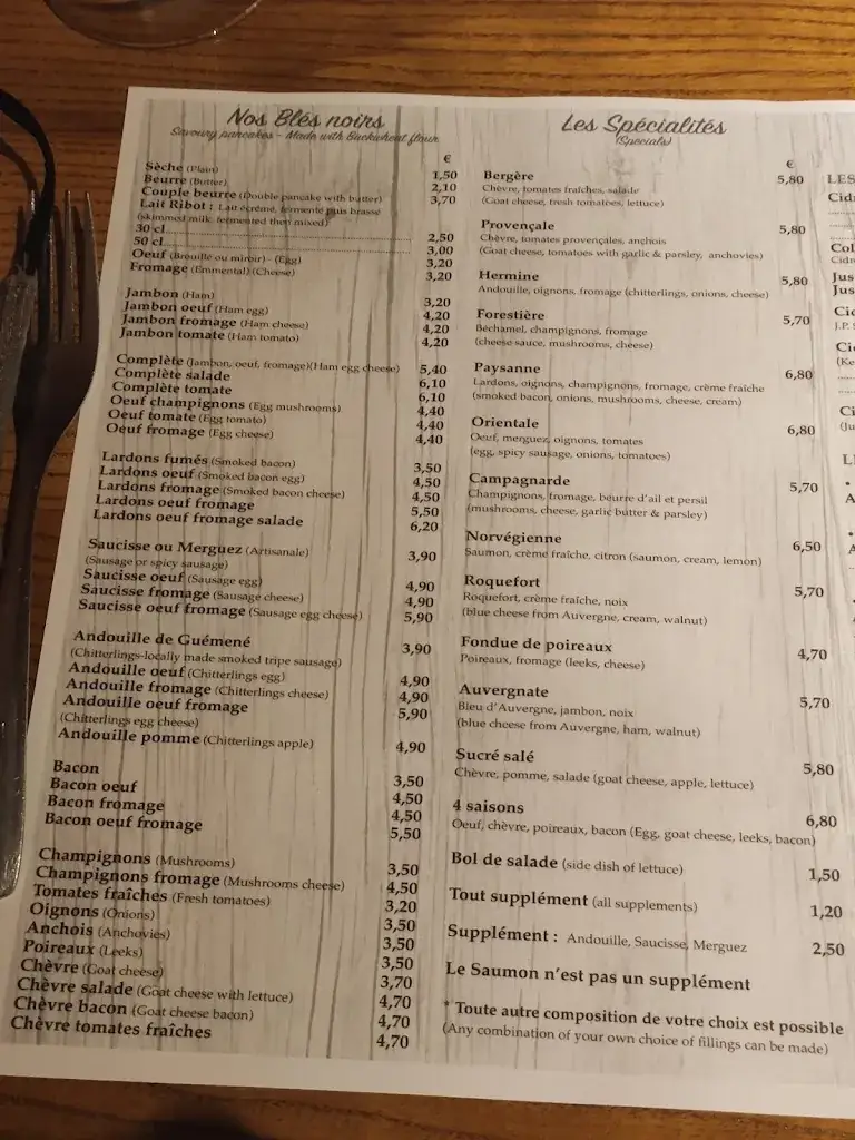 Menu_Crêperie le Chalet_Pluméliau_image_2