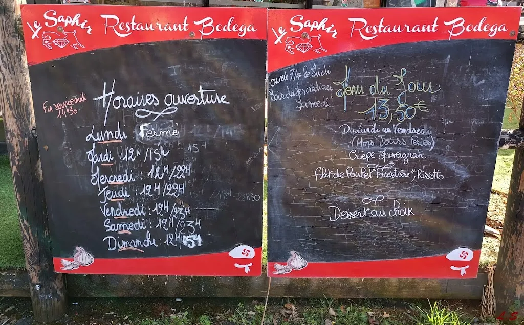 Menu_Restaurant Bodega Le Saphir_Brassac-les-Mines_image_2