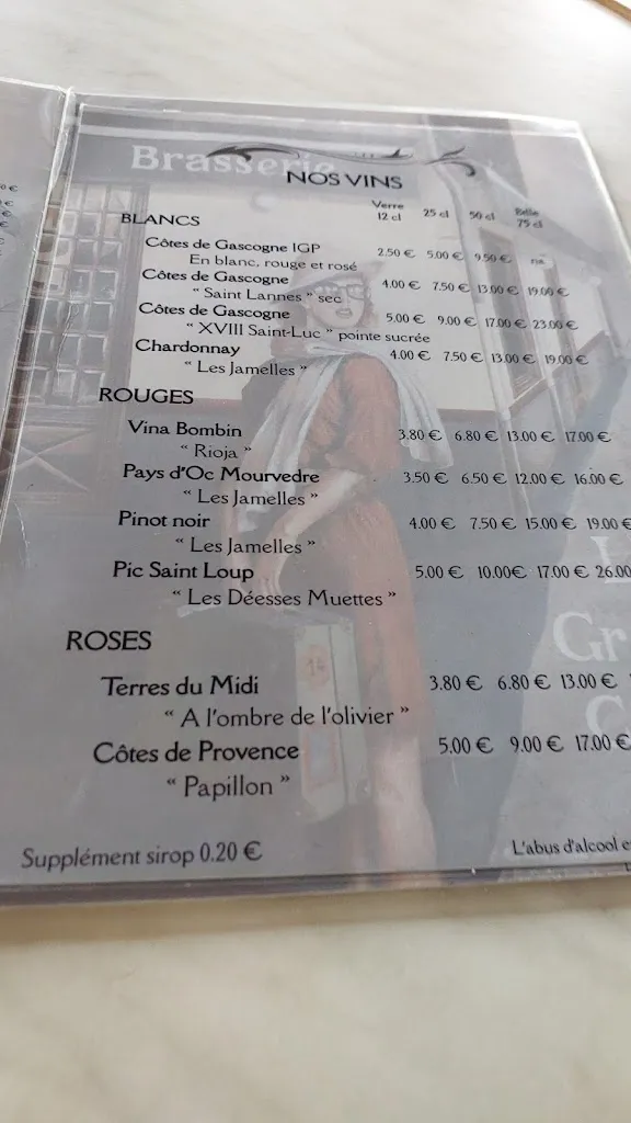 Menu_Restaurant Le Café De Paris_Brassac_image_4