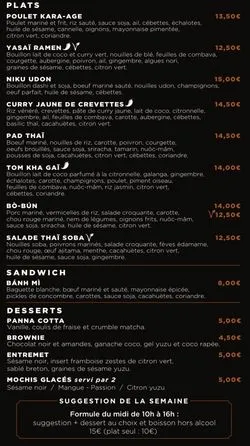 Menu_SAPA - Restaurant et Epicerie à Auray_Auray_image_1