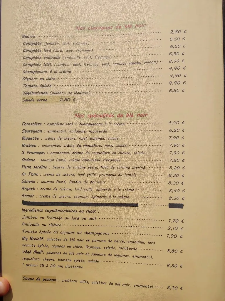 Menu_CREPERIE L'EPOKE_Pont-Croix_image_2