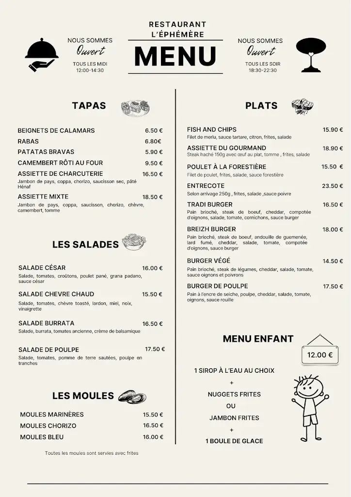 Menu_Restaurant l'Éphémère_Poullan-sur-Mer_image_3