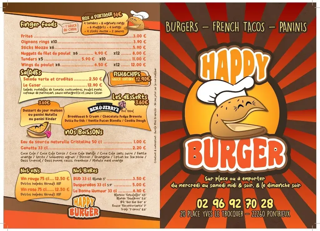 Menu_Happy Burger_Pontrieux_immagine_2