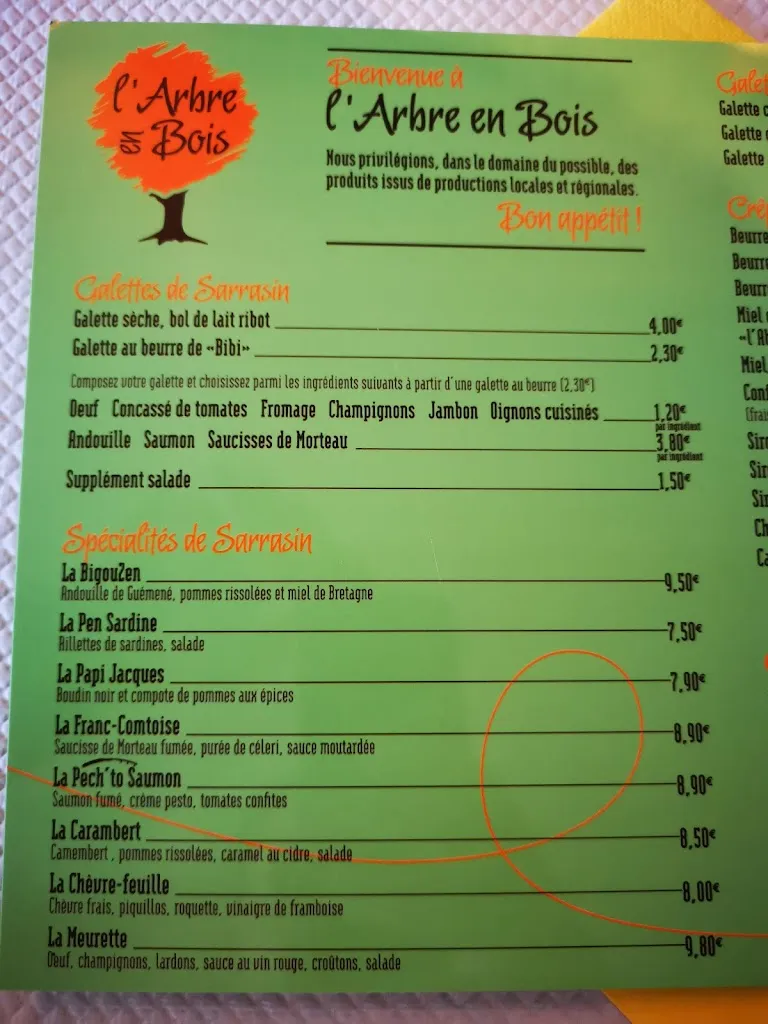 Menu_Crêperie Restaurant L'Arbre en Bois_Québriac_image_2
