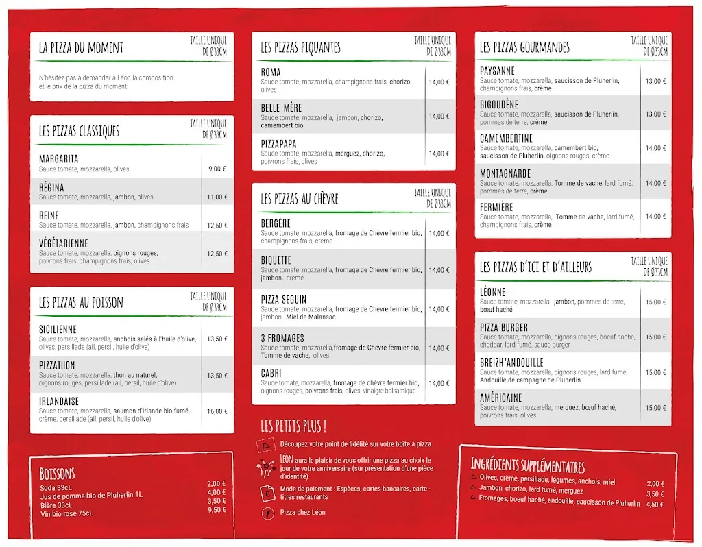 Menu_Pizza chez Léon_Questembert_image_1