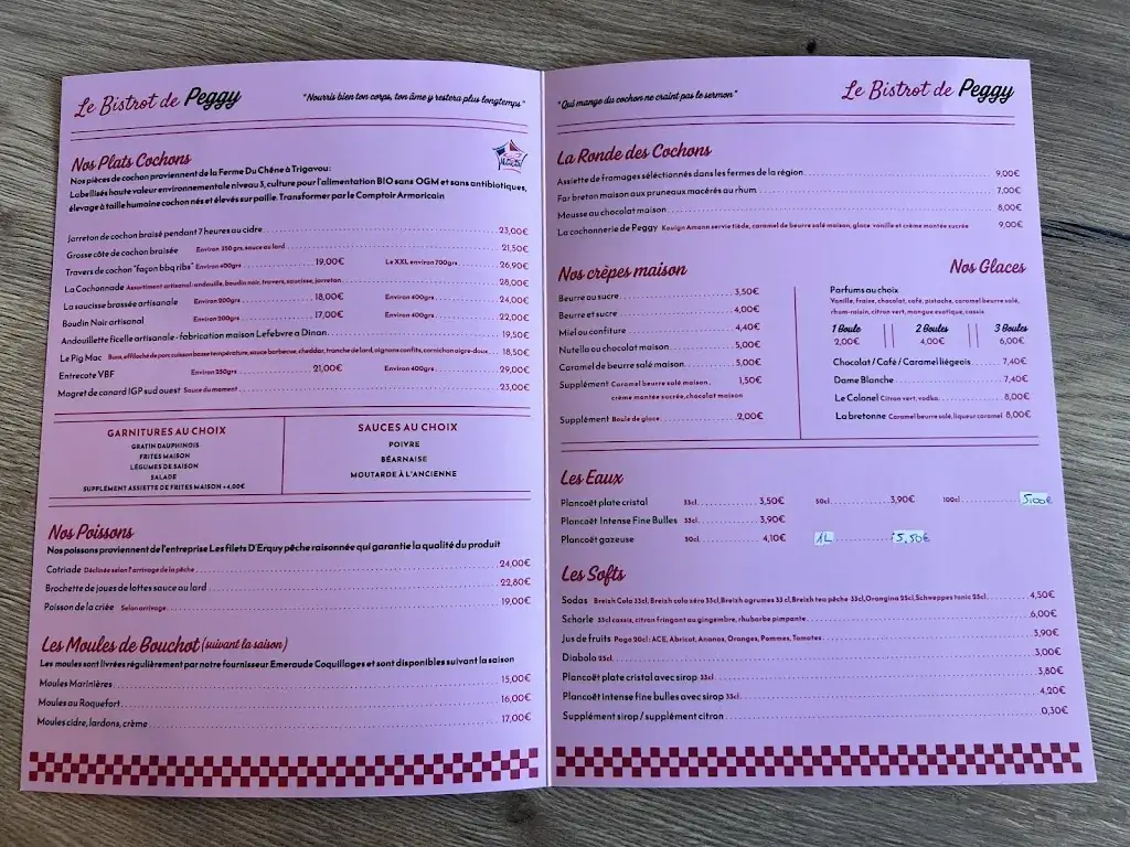 Menu_Le Bistrot de Peggy_Dinan_image_2