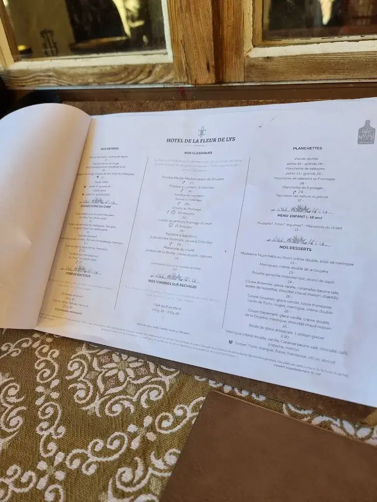 Menu_Fleur de Lys_Gruyères_imagen_1
