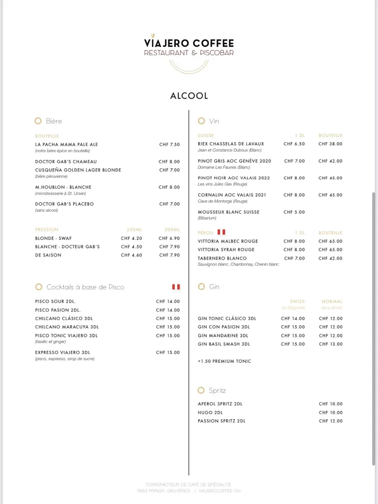 Menu_Viajero Coffee shop & restaurant_Bulle_image_3
