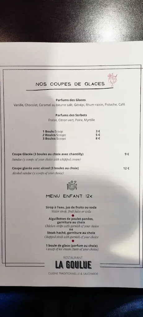 Menu_Restaurant-Crêperie La Goulue_Bozel_image_1