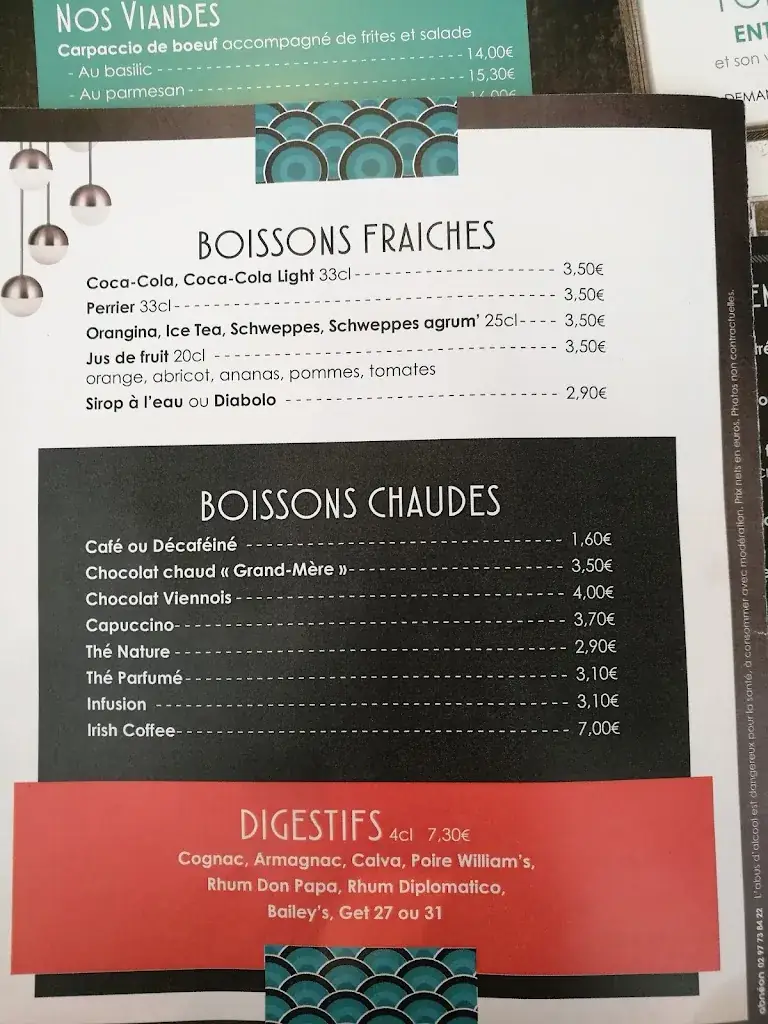 Menu_Bistrot Les Rosaires : Restaurant à Plérin_Plérin_immagine_3