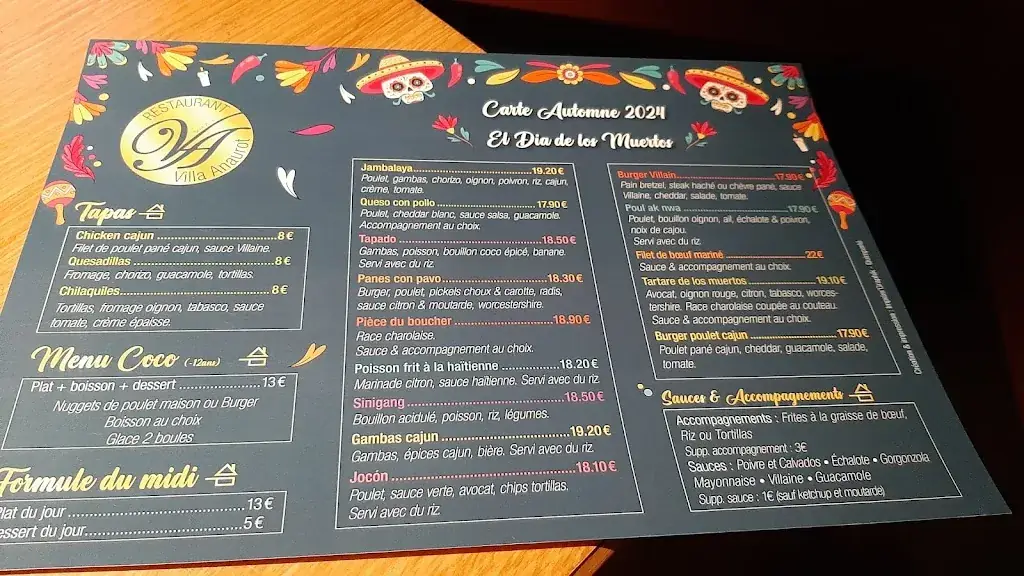 Menu_Villa Anaurot_Quimperlé_immagine_2