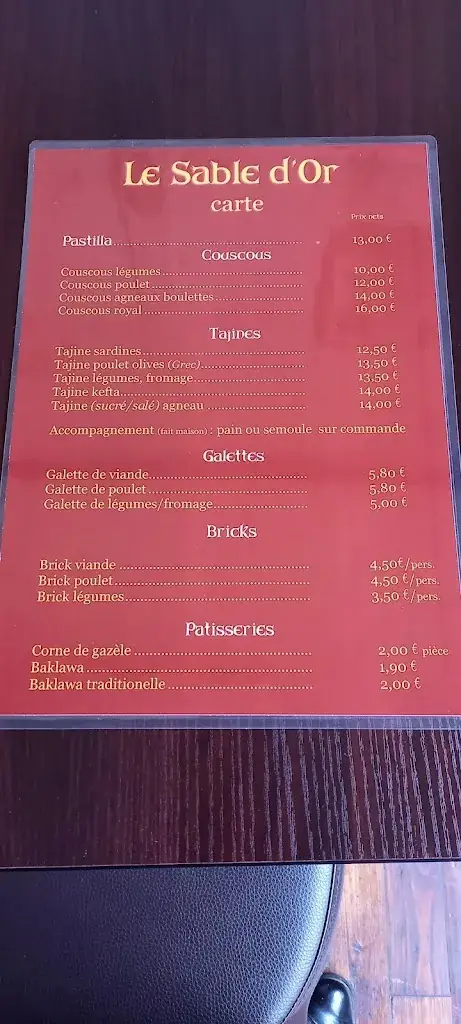 Menu_Le Sable d'Or_Douarnenez_image_2