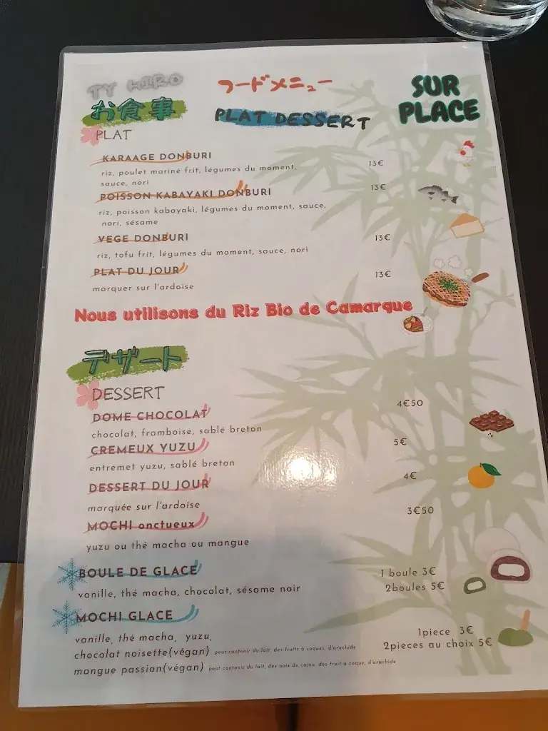 Menu_restaurant Ty Hiro_Douarnenez_imagen_3