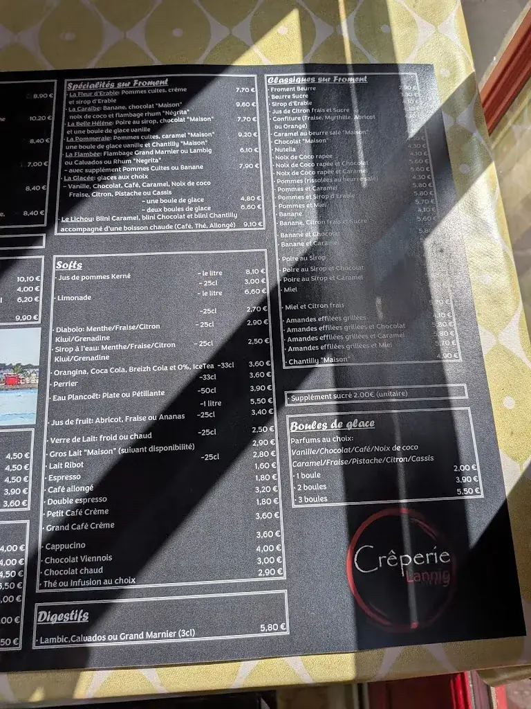 Menu_Crêperie Lannig_Douarnenez_immagine_3
