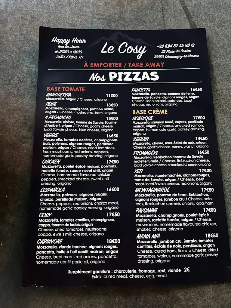 Menu_Le Cosy_Champagny-en-Vanoise_immagine_1