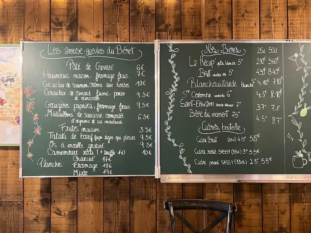 Menu_Le Béret_Rennes_image_1