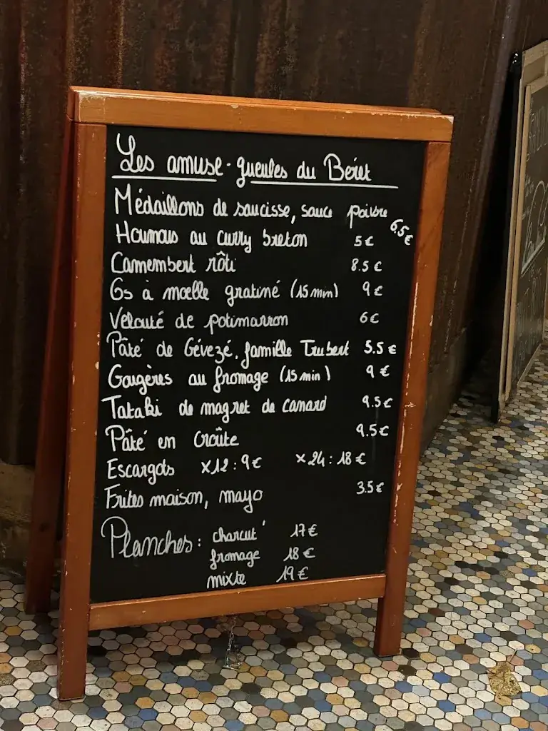 Menu_Le Béret_Rennes_image_3