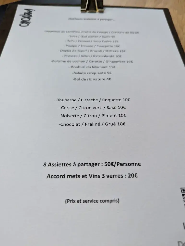 Menu_Restaurant IMA_Rennes_image_1