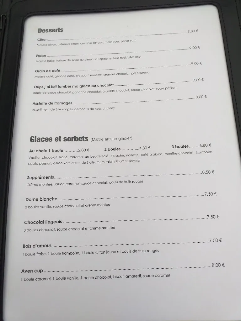 Menü_LA PROMENADE - RESTAURANT_Pont-Aven_Bild_2