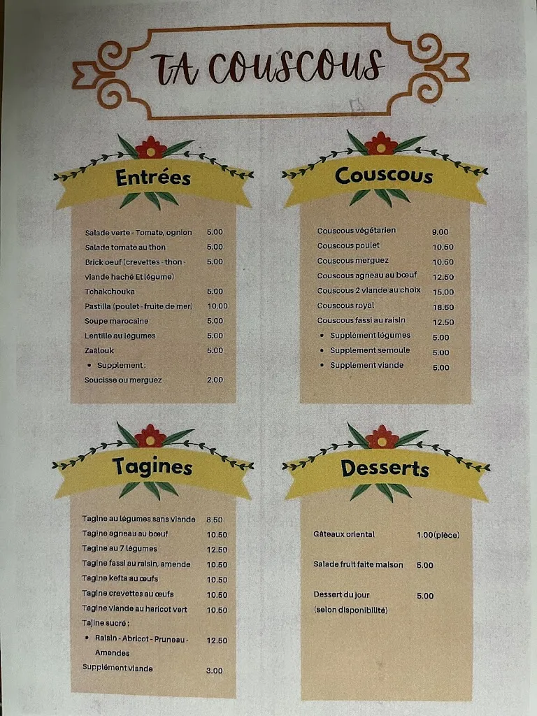 Menu_TA COUSCOUS ORIENTAL_Romillé_image_3