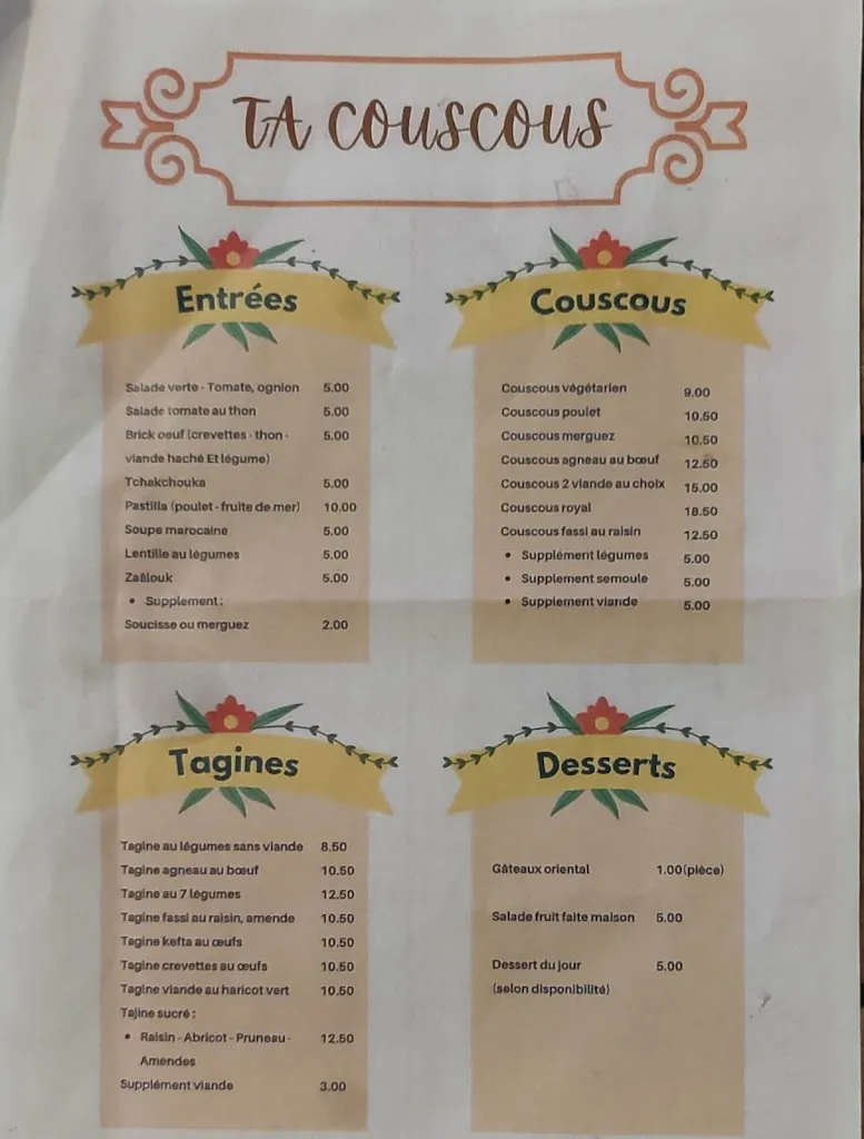 Menu_TA COUSCOUS ORIENTAL_Romillé_image_4
