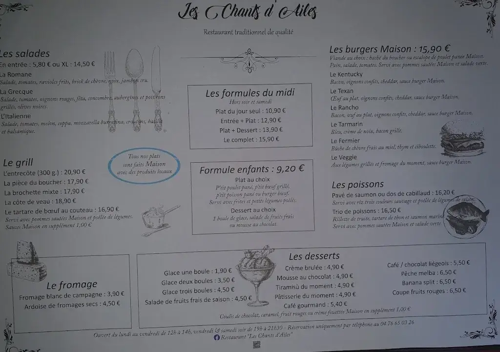 Menu_Les Chants d'Ailes_Saint-Étienne-de-Saint-Geoirs_immagine_2