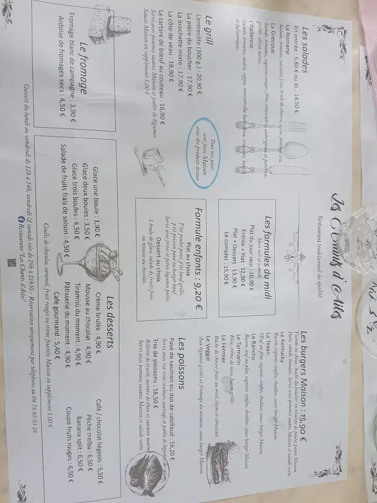 Menu_Les Chants d'Ailes_Saint-Étienne-de-Saint-Geoirs_immagine_3