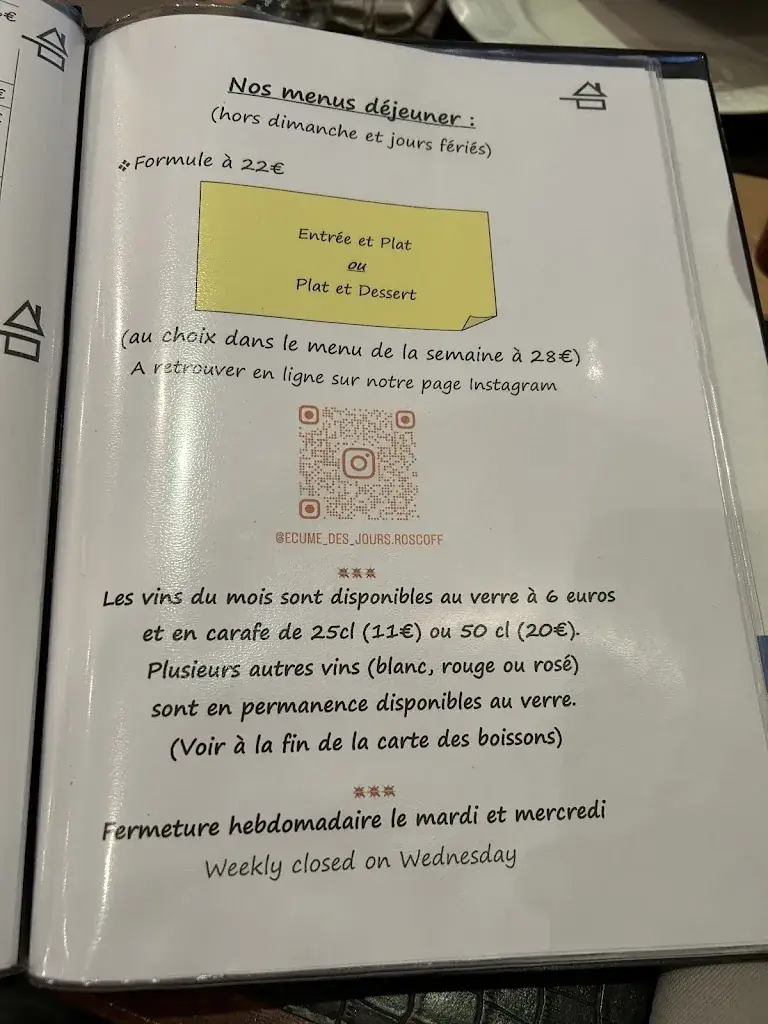 Menu_L'Ecume des Jours_Roscoff_image_3