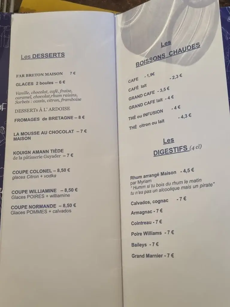Menu_Le Surcouf Brewery_Roscoff_image_4